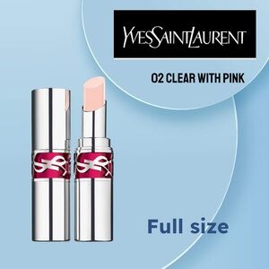 🆕 *NWOB* YSL | FULL | Candy Glaze Lip Gloss Stick - 02 - clear with pink